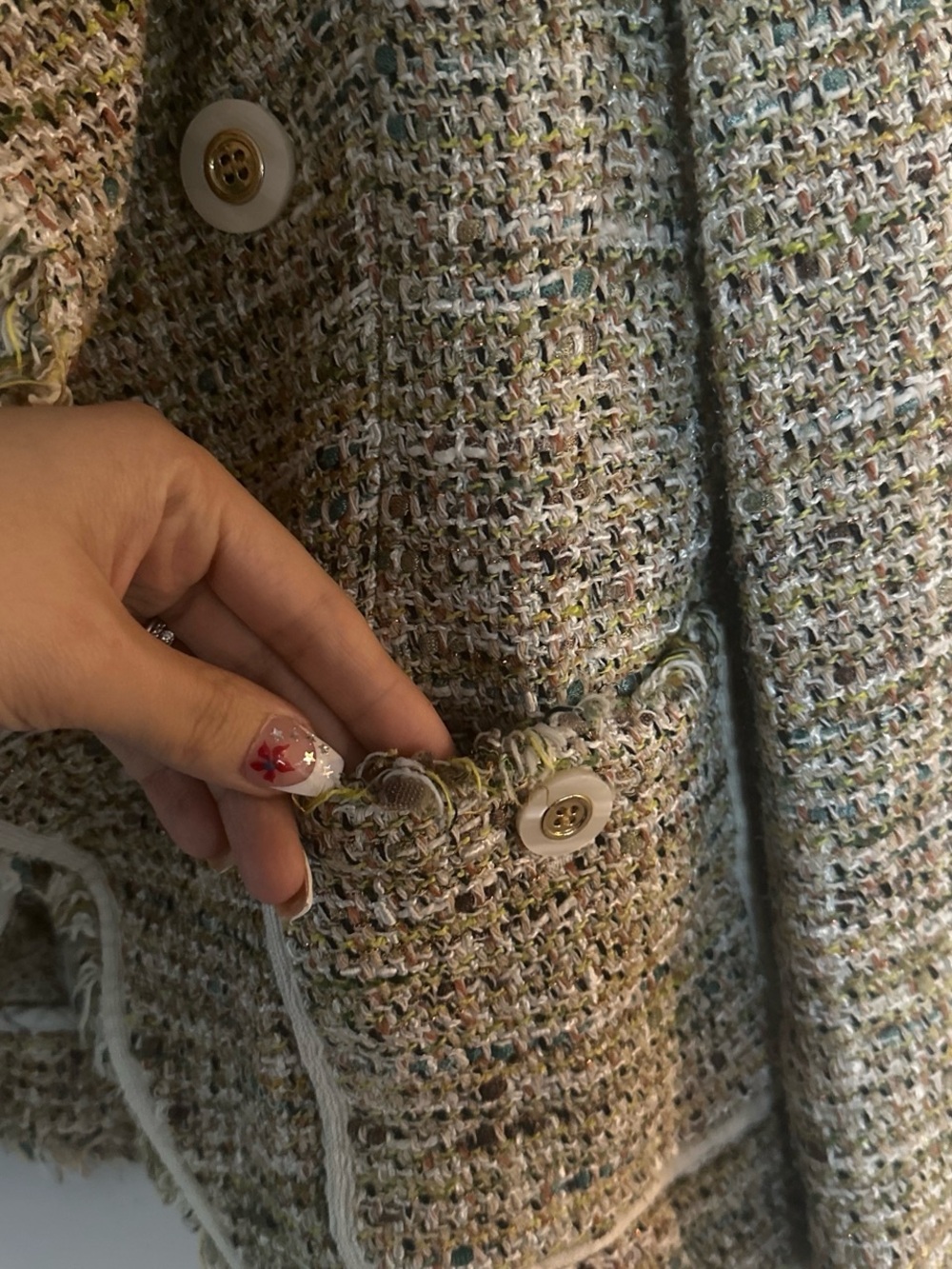 VERONICA BEARD THERON TWEED BLAZER - Picture 4 of 6